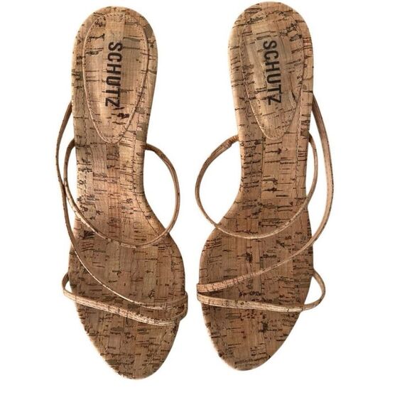 SCHUTZ Tan Strappy Sandals - Picture 4 of 9